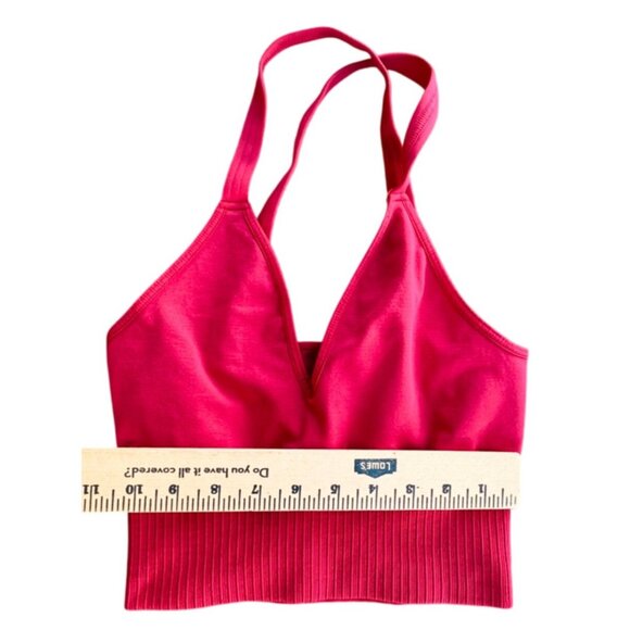 Free People Movement Good Karma Crop Tank Sz XS/S Pink - Picture 3 of 7